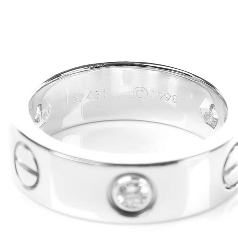 white gold love ring cartier